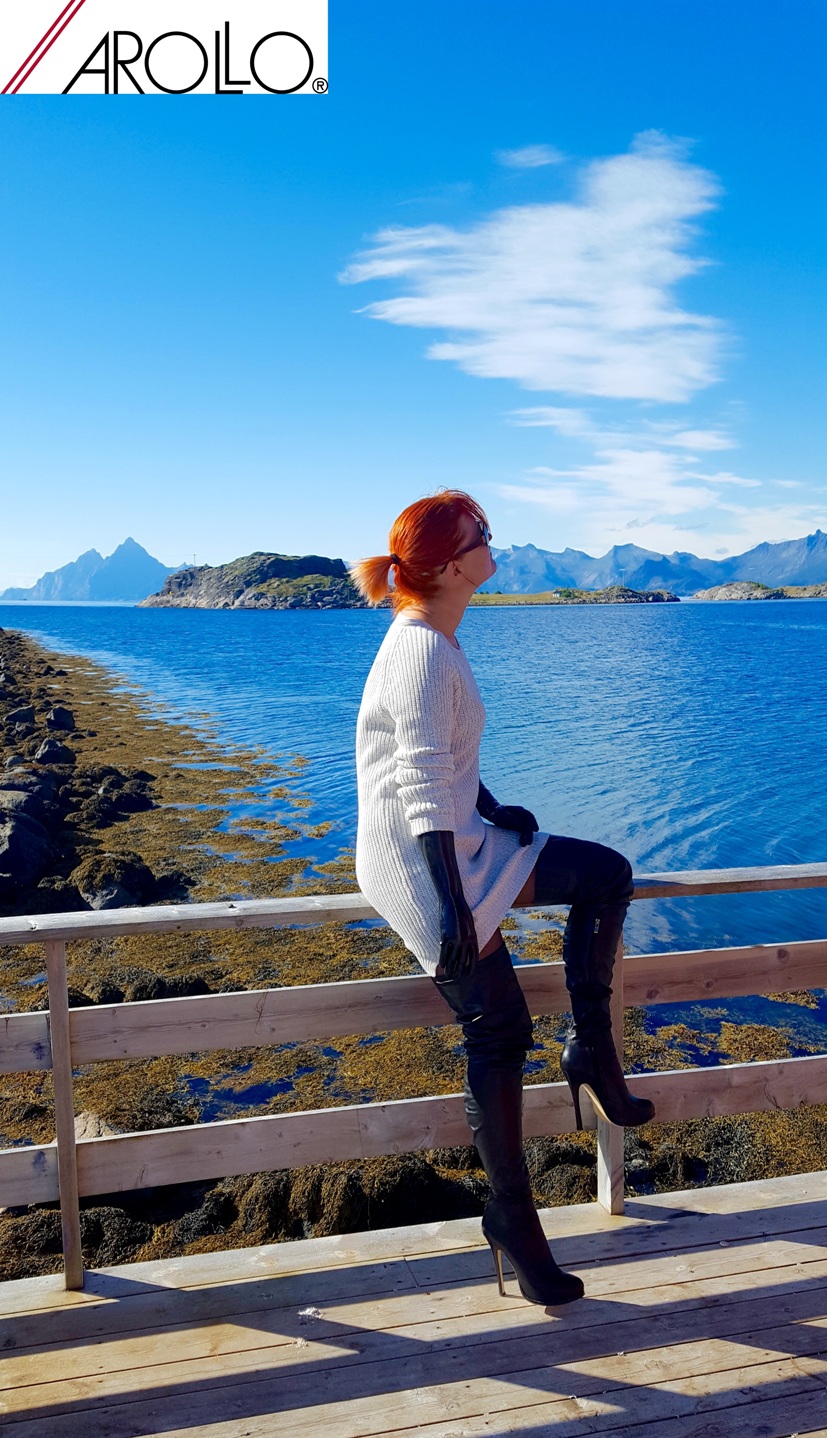 Arollo Thigh High Crotch Boots In Norway Lofoten • Arollo Overknee Stiefel