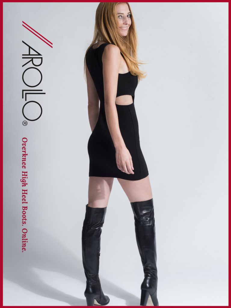 Arollo Overknee Stiefel Victoria Mit 9cm Low Heel • Arollo Overknee Stiefel